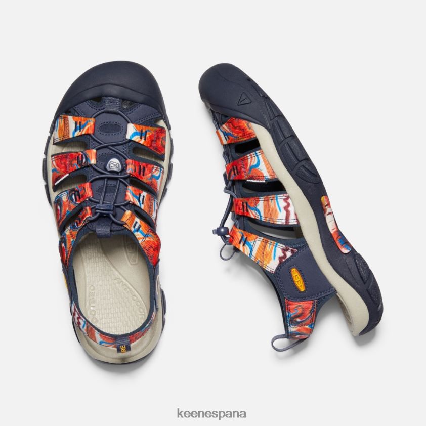 Keen newport x al aire libre afro BJ4P4X405 maravilloso naranja-azul marino