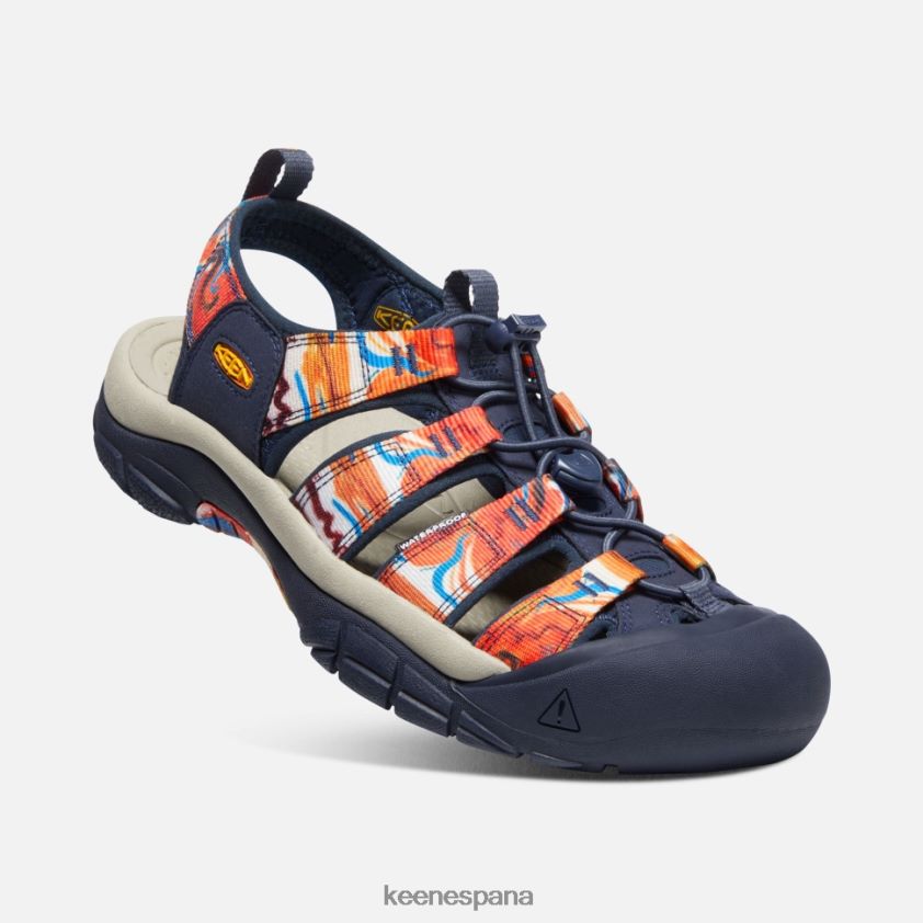 Keen newport x al aire libre afro BJ4P4X405 maravilloso naranja-azul marino