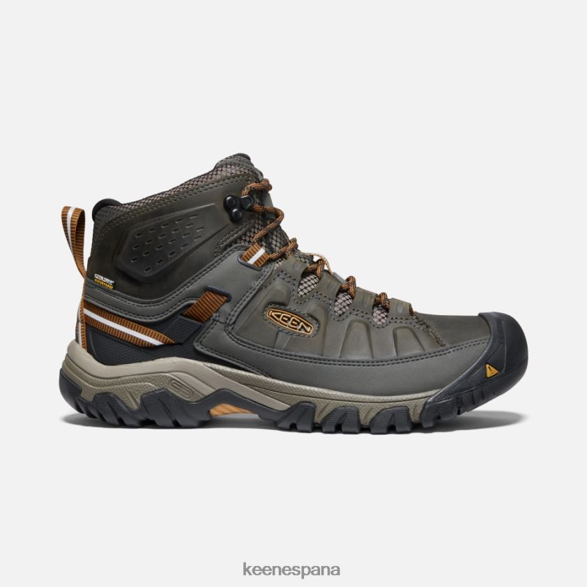 Keen botas de montaña impermeables targhee iii BJ4P4X262 negro oliva-marrón dorado