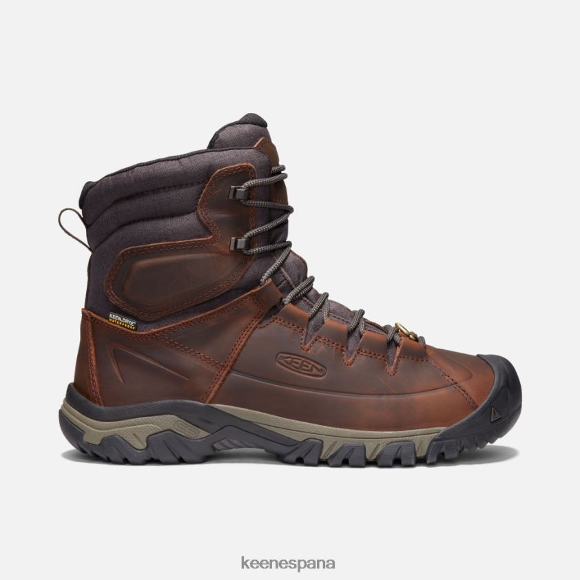 Keen bota impermeable de encaje alto targhee BJ4P4X520 mantillo de cacao