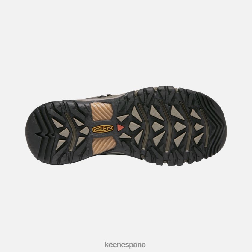 Keen targhee iii impermeable medio ancho BJ4P4X512 negro oliva-marrón dorado