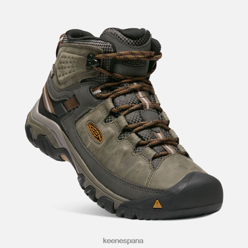 Keen targhee iii impermeable medio ancho BJ4P4X512 negro oliva-marrón dorado