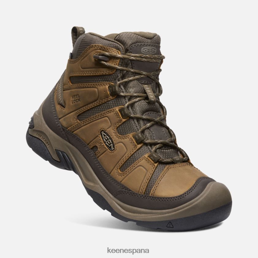 Keen bota impermeable circadia ancha BJ4P4X476 bisonte atigrado