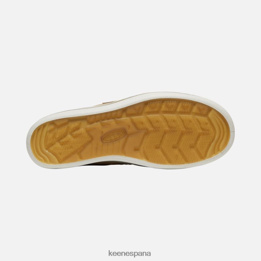 Keen zapatillas sin cordones de cuero cosecha eldon BJ4P4X487 abedul beige-plateado