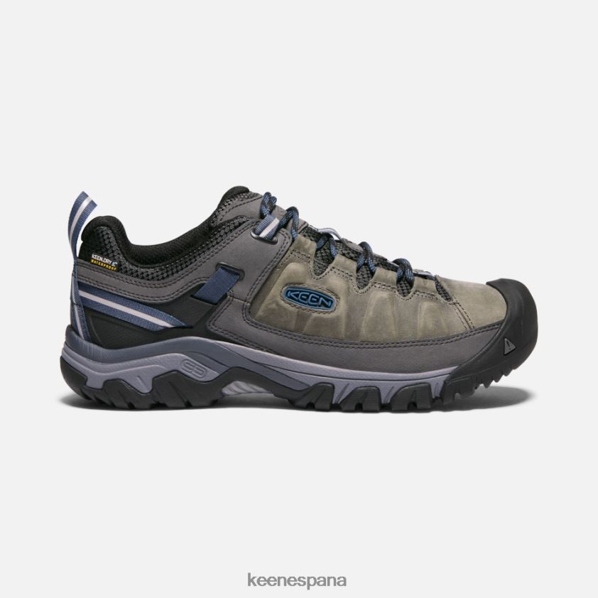 Keen zapatos de senderismo impermeables targhee iii BJ4P4X259 gris acero-azul capitán