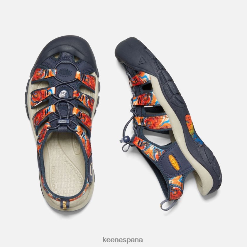 Keen newport x al aire libre afro BJ4P4X407 maravilloso naranja-azul marino