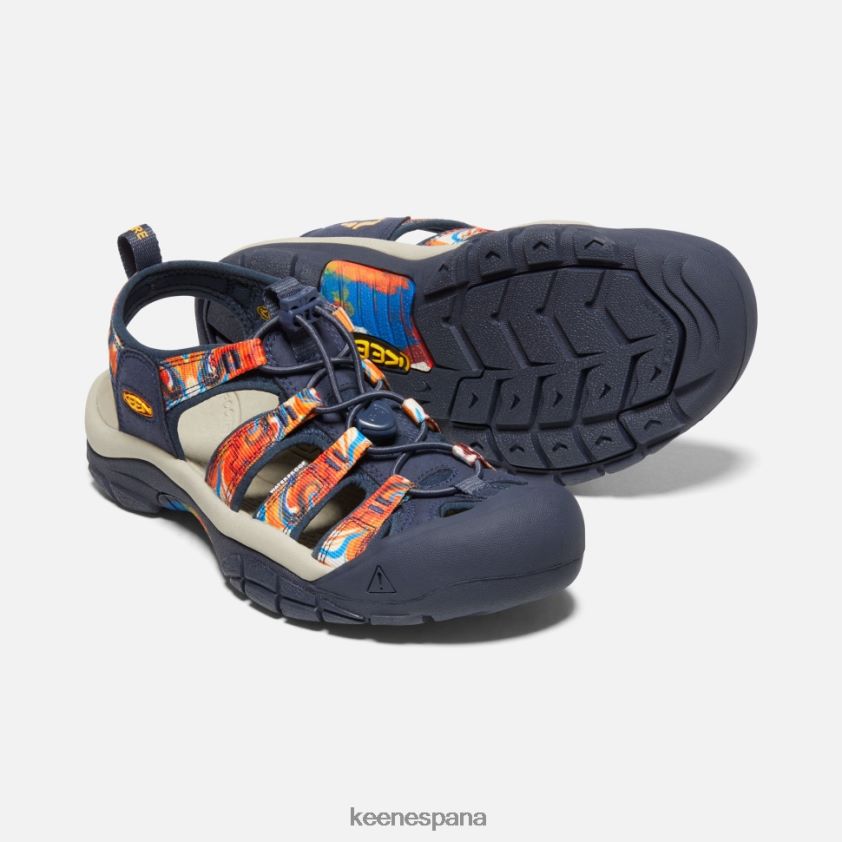 Keen newport x al aire libre afro BJ4P4X407 maravilloso naranja-azul marino