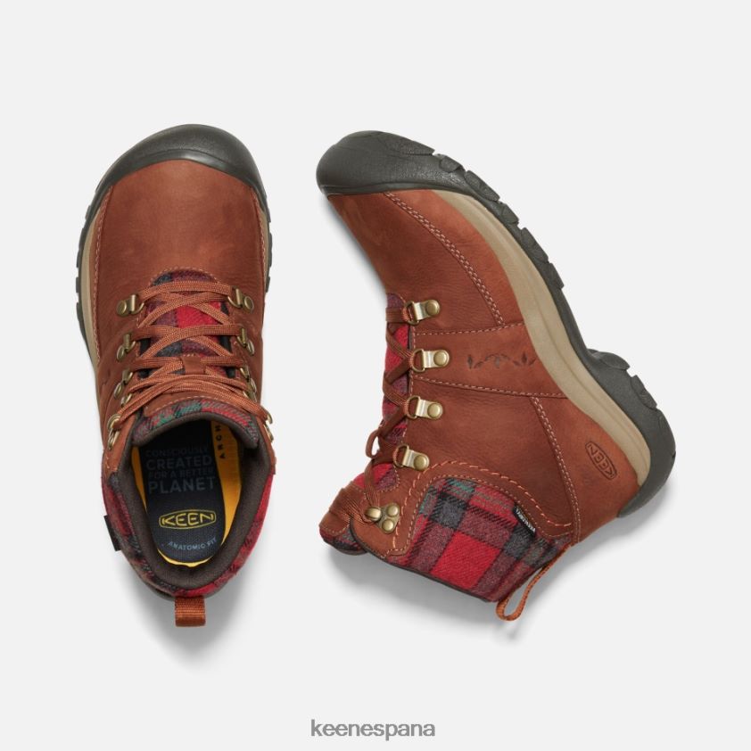 Keen bota impermeable de invierno kaci iii BJ4P4X190 carey-cuadros rojos