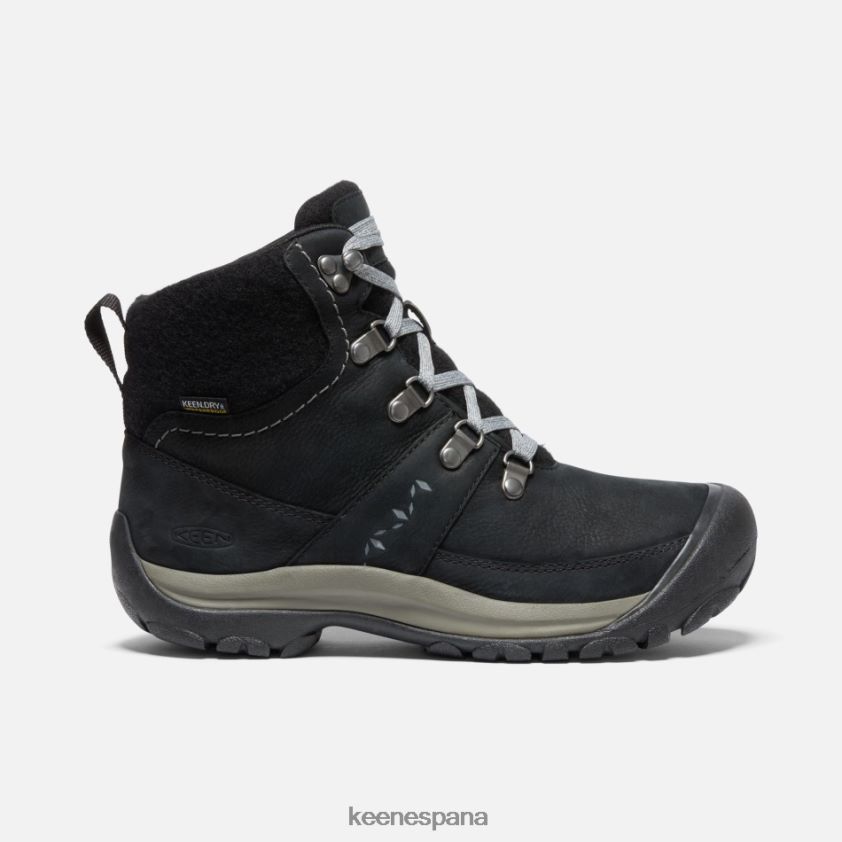 Keen bota impermeable de invierno kaci iii BJ4P4X191 negro-gris acero
