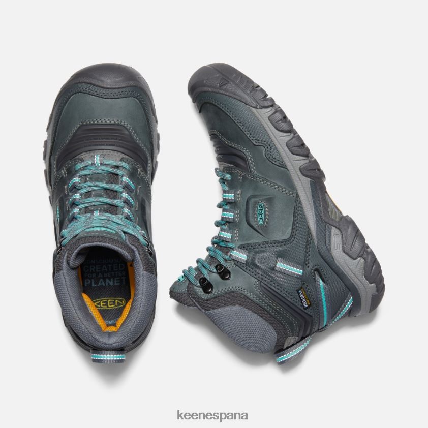 Keen botas de montaña impermeables ridge flex BJ4P4X177 porcelana gris acero