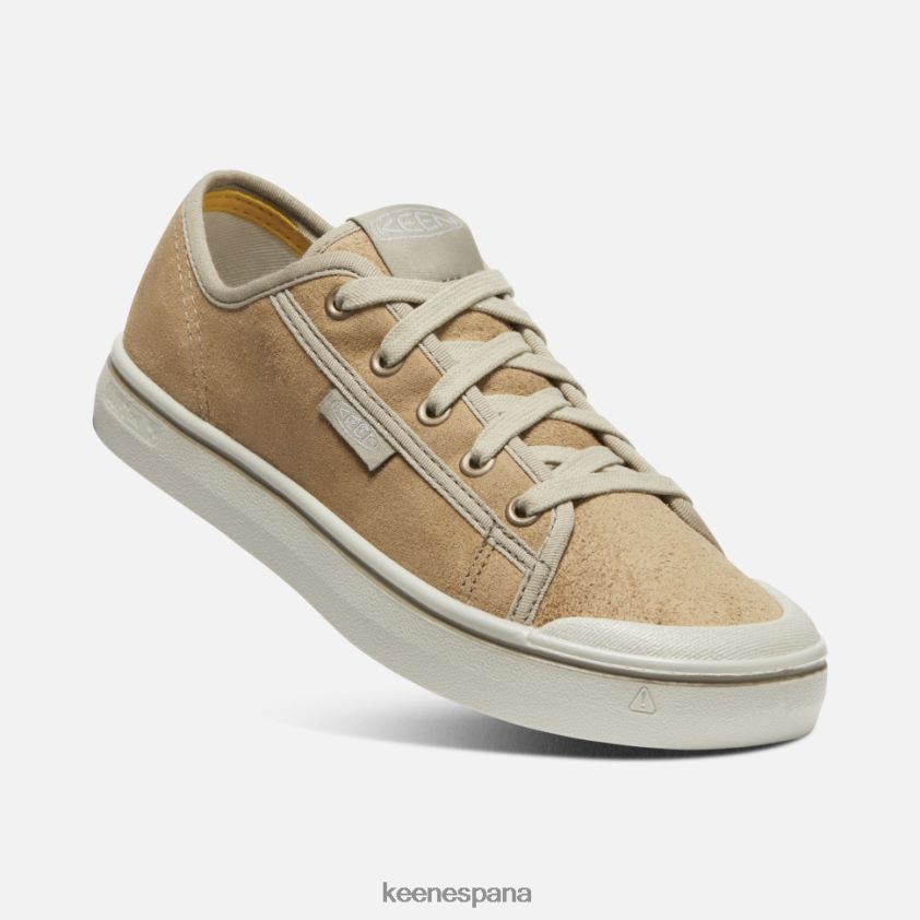 Keen zapatilla de cuero cosecha elsa BJ4P4X328 abedul beige-plateado