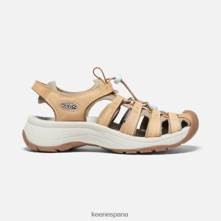 Keen sandalia astoria west de piel BJ4P4X69 vidrio azul