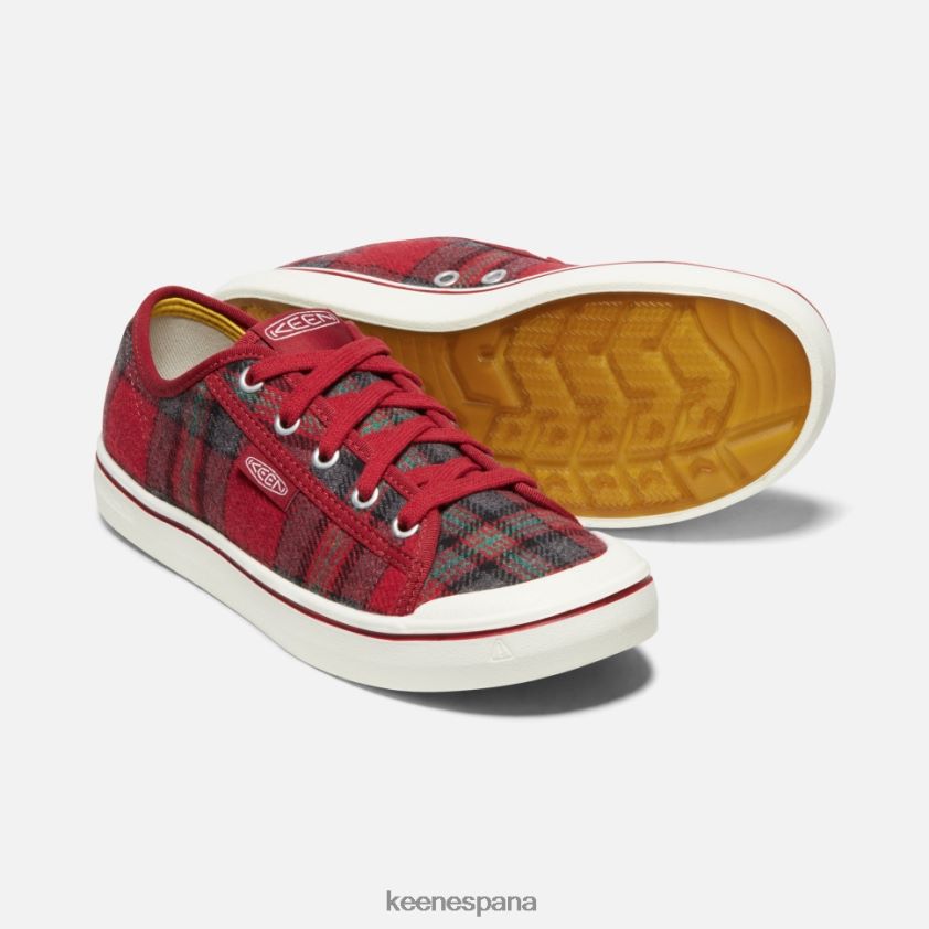 Keen zapatilla elsa v BJ4P4X352 dalia roja a cuadros rojos