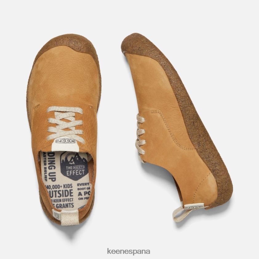 Keen zapato derby de piel mosey BJ4P4X113 manzana canela-abedul