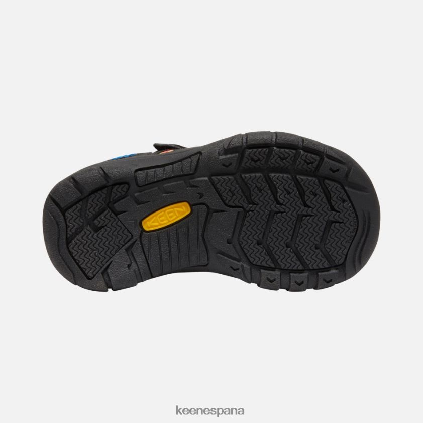 Keen pequeño zapato newport BJ4P4X592 teñido anudado negro original