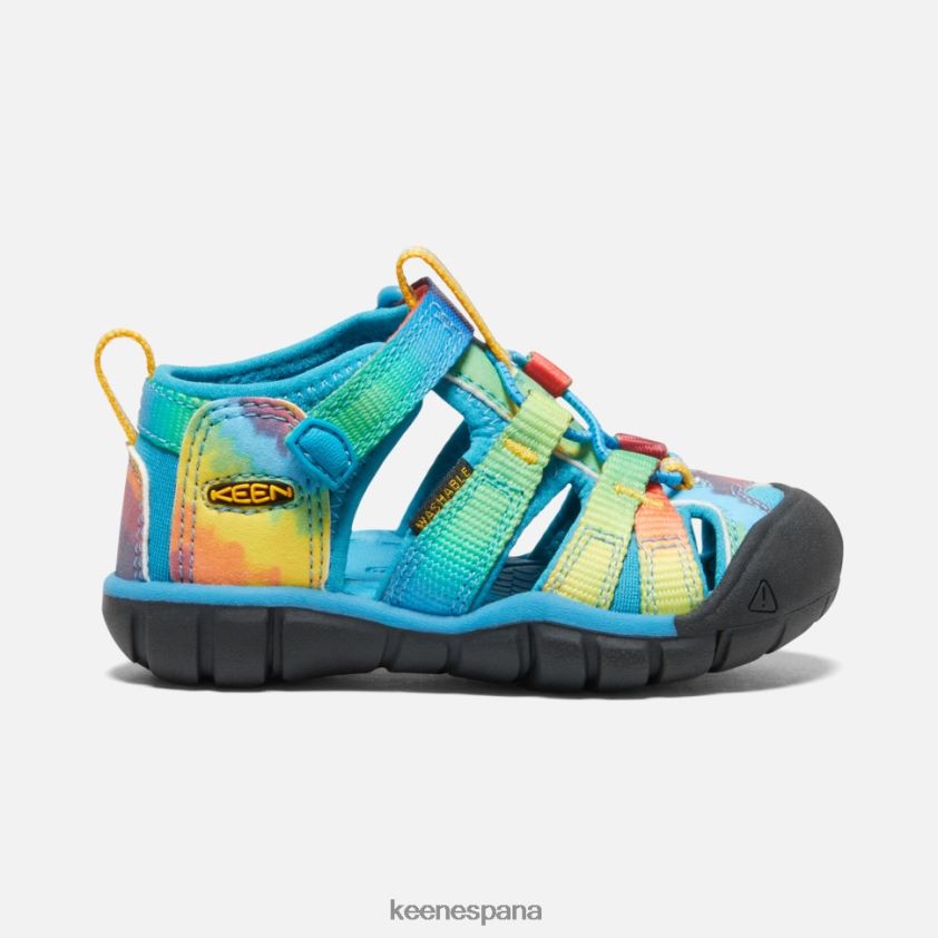 Keen seacamp ii cnx para niños pequeños BJ4P4X584 teñido anudado original en azul intenso
