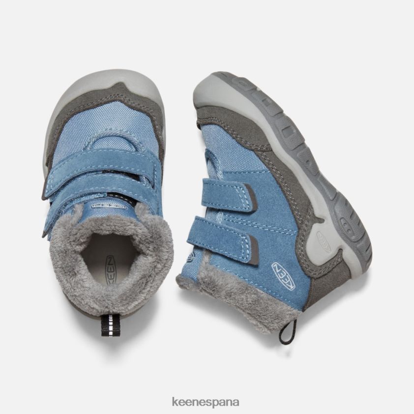 Keen Chukka con doble tira y nudo para niños pequeños BJ4P4X572 sombra azul imán