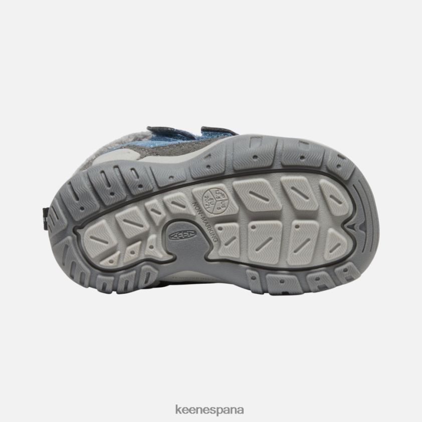 Keen Chukka con doble tira y nudo para niños pequeños BJ4P4X572 sombra azul imán