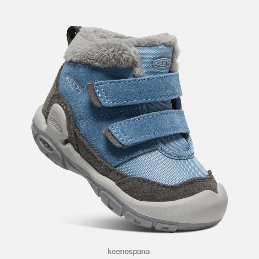 Keen Chukka con doble tira y nudo para niños pequeños BJ4P4X572 sombra azul imán