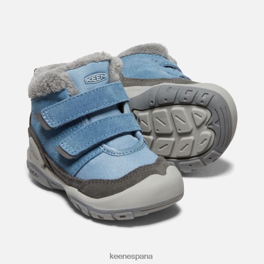 Keen Chukka con doble tira y nudo para niños pequeños BJ4P4X572 sombra azul imán