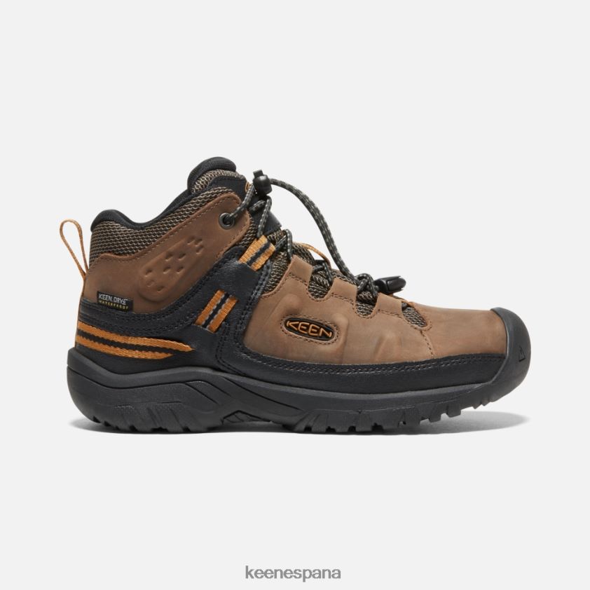 Keen bota impermeable targhee grande BJ4P4X523 marrón dorado tierra oscuro