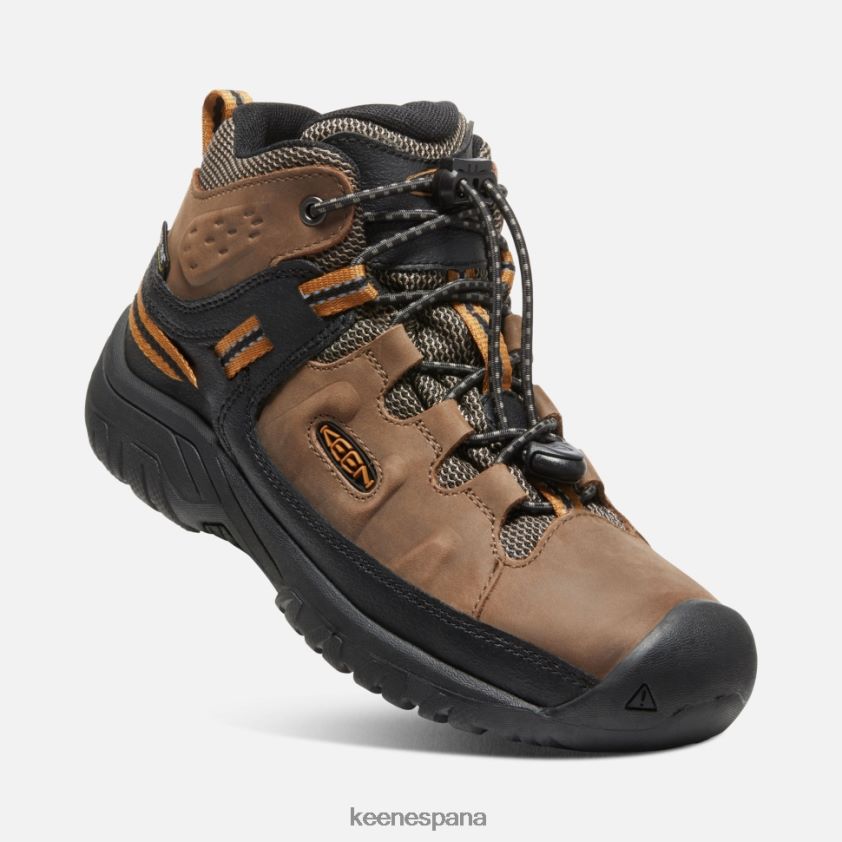 Keen bota impermeable targhee grande BJ4P4X523 marrón dorado tierra oscuro