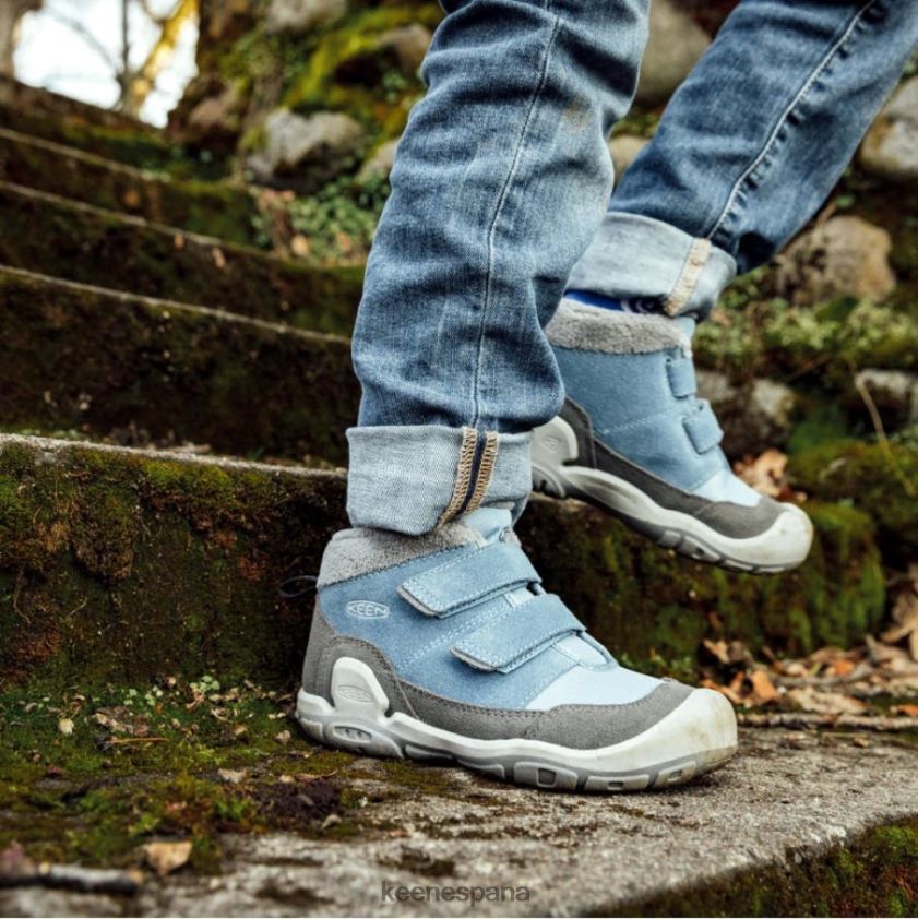 Keen chukka con doble tira y nudo grande BJ4P4X545 paloma de la fruta-negro