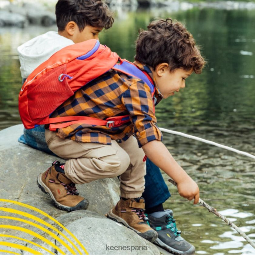 Keen bota impermeable little 'ridge flex BJ4P4X609 alfombra roja de bisonte