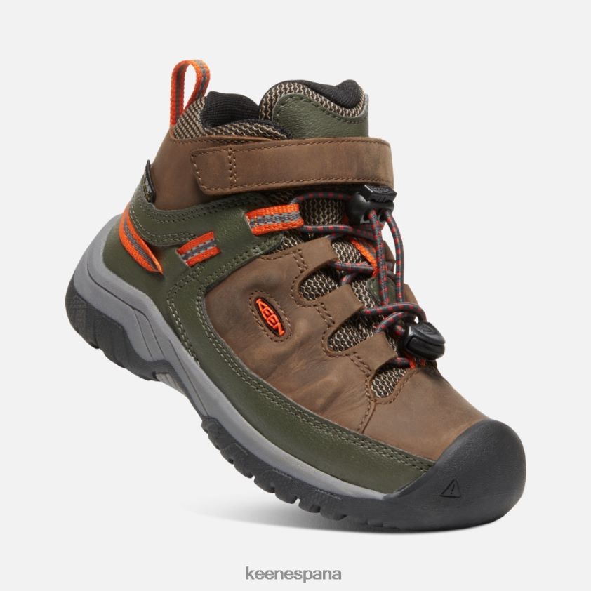 Keen bota impermeable little 'targhee BJ4P4X605 noche oscura tierra-bosque