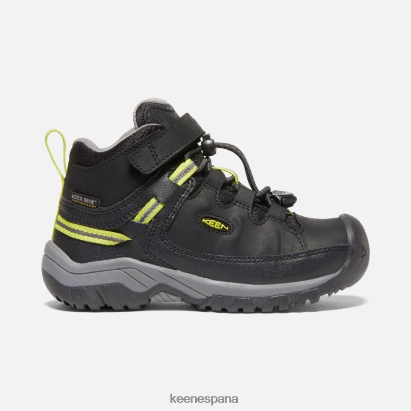 Keen botas de montaña impermeables targhee para jóvenes BJ4P4X283 negro-gris acero