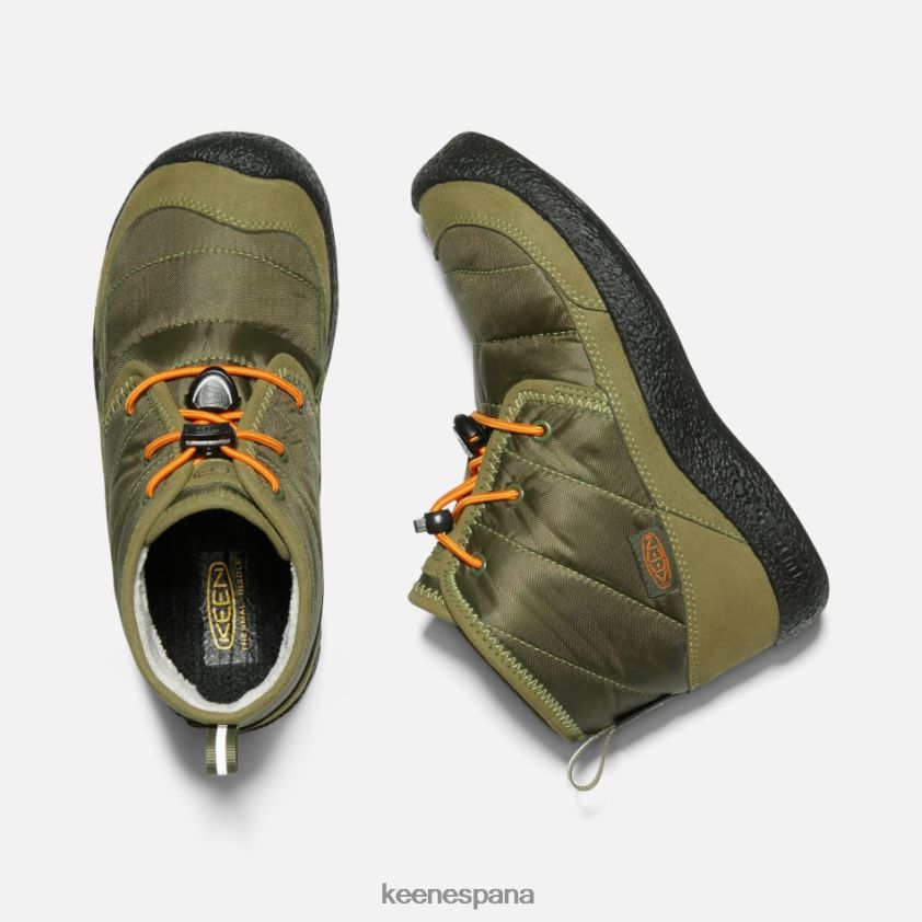 Keen chukka impermeable howser ii más antigua BJ4P4X313 capulet naranja oliva rojizo