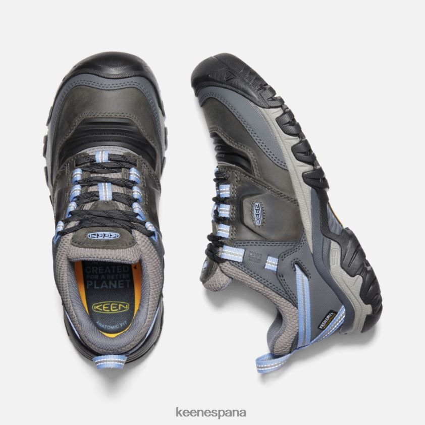 Keen zapatos de senderismo impermeables ridge flex BJ4P4X200 hortensia gris acero